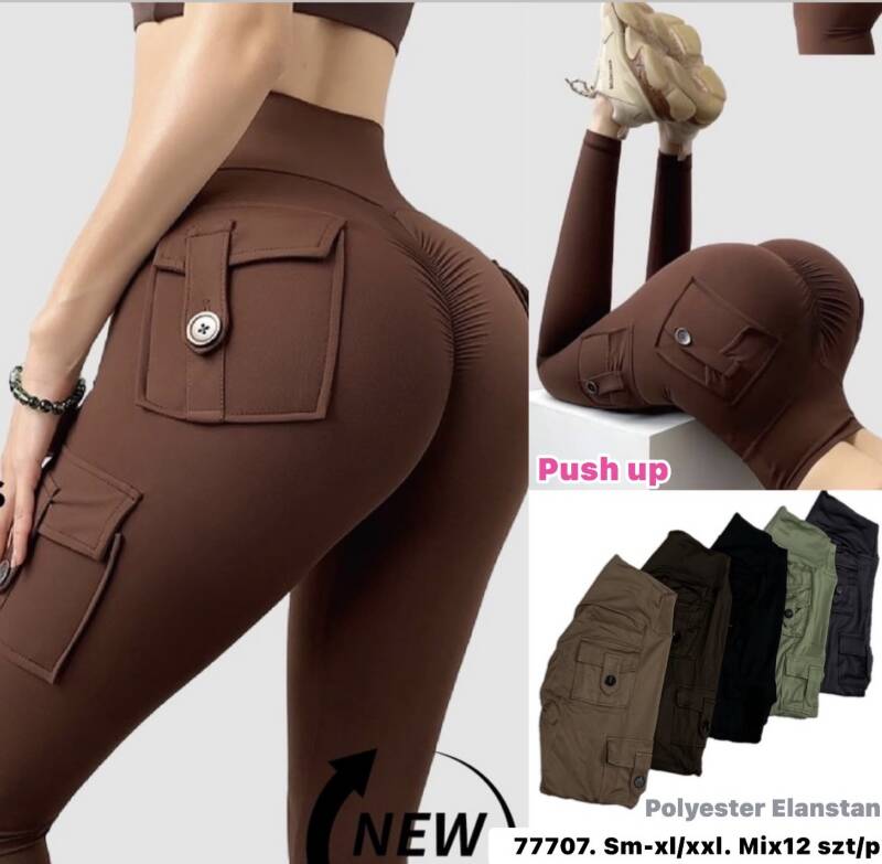 Leginsy damskie Roz S-2XL, Mix Kolor Paczka 12 szt 1